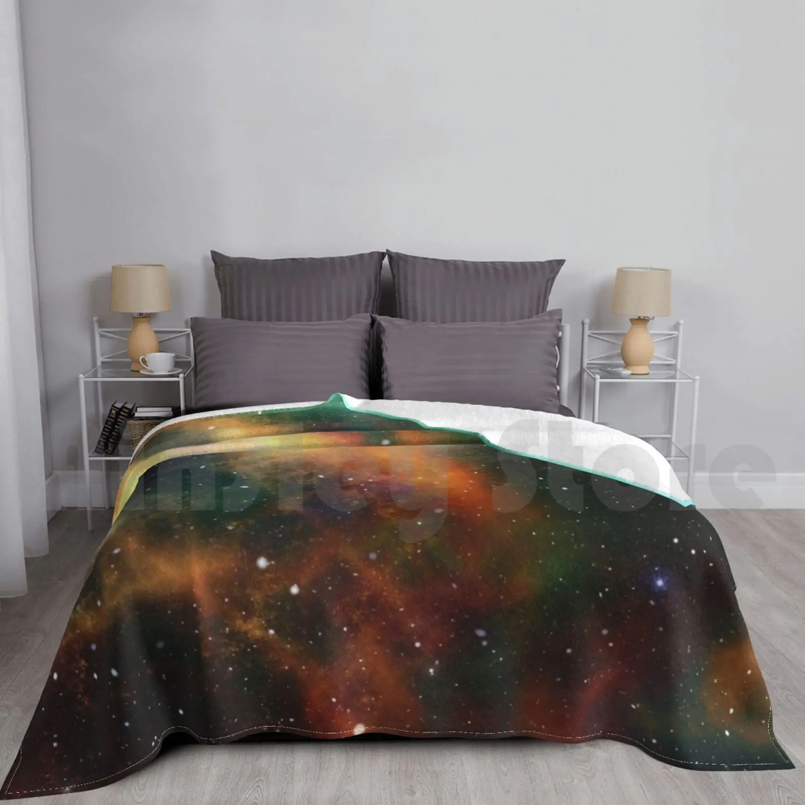 Space Galaxy Nebula Blanket For Sofa Bed Travel Galaxy Universe Stars Planets Space Nebula Solar System Sun