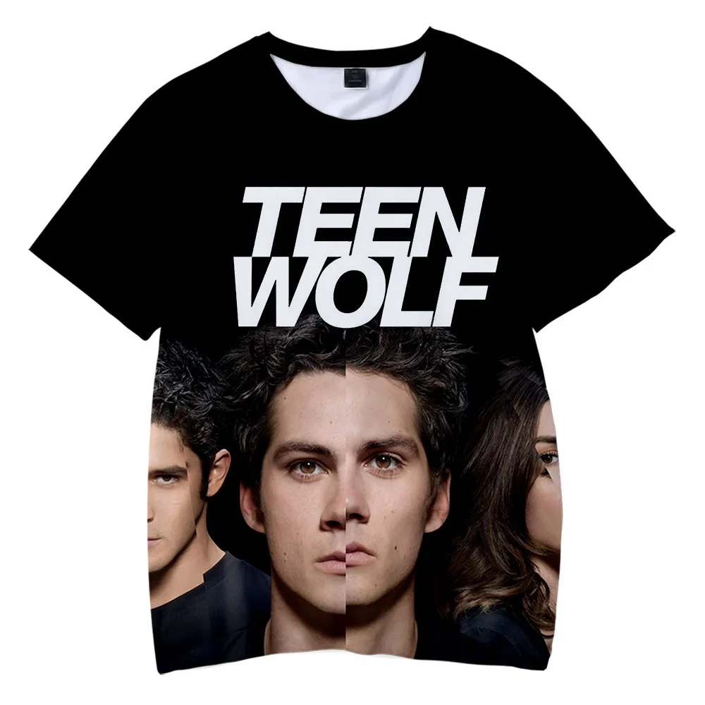 TV Series Teen Wolf 3D Printed T Shirt Women Men Summer Fashion Popular Casual Funny Short Sleeve Oversize Top