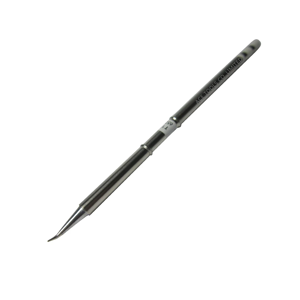 T12-J02 Membungkuk Kerucut 0.2Mm Ujung Solder untuk HAKKO FX-951 FX-950 FX-952 FX-9501 FM-2028 FM2027 Pegangan Besi Penggantian Bit