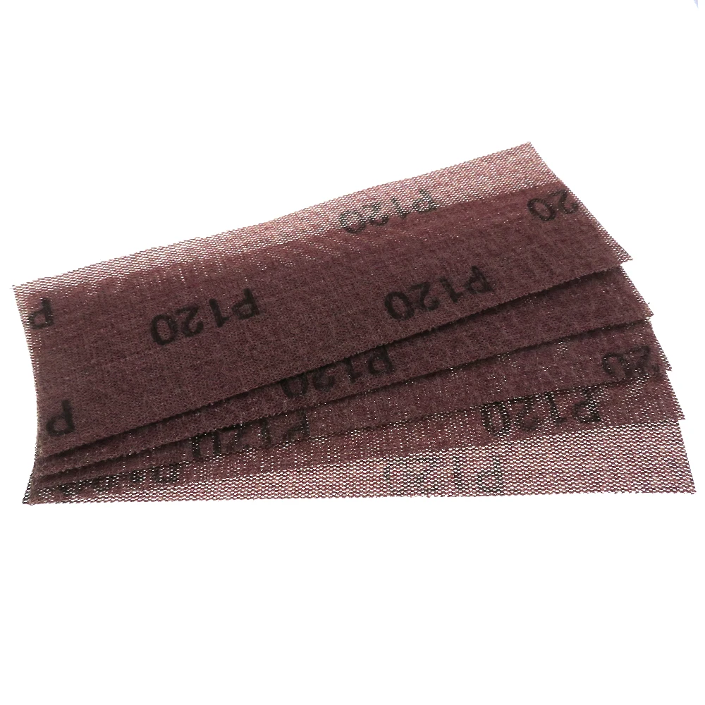 15/25 Uds. Discos de lijado de malla de 198x70mm gancho y bucle disco abrasivo sin polvo antibloqueo papel de lija afilado para madera de coche