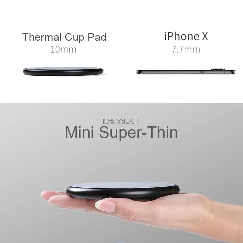 Calentador termostático inteligente de 220V para tazas, máquina de té caliente con 2 ajustes de temperatura, posavasos de calefacción para café, té de la leche