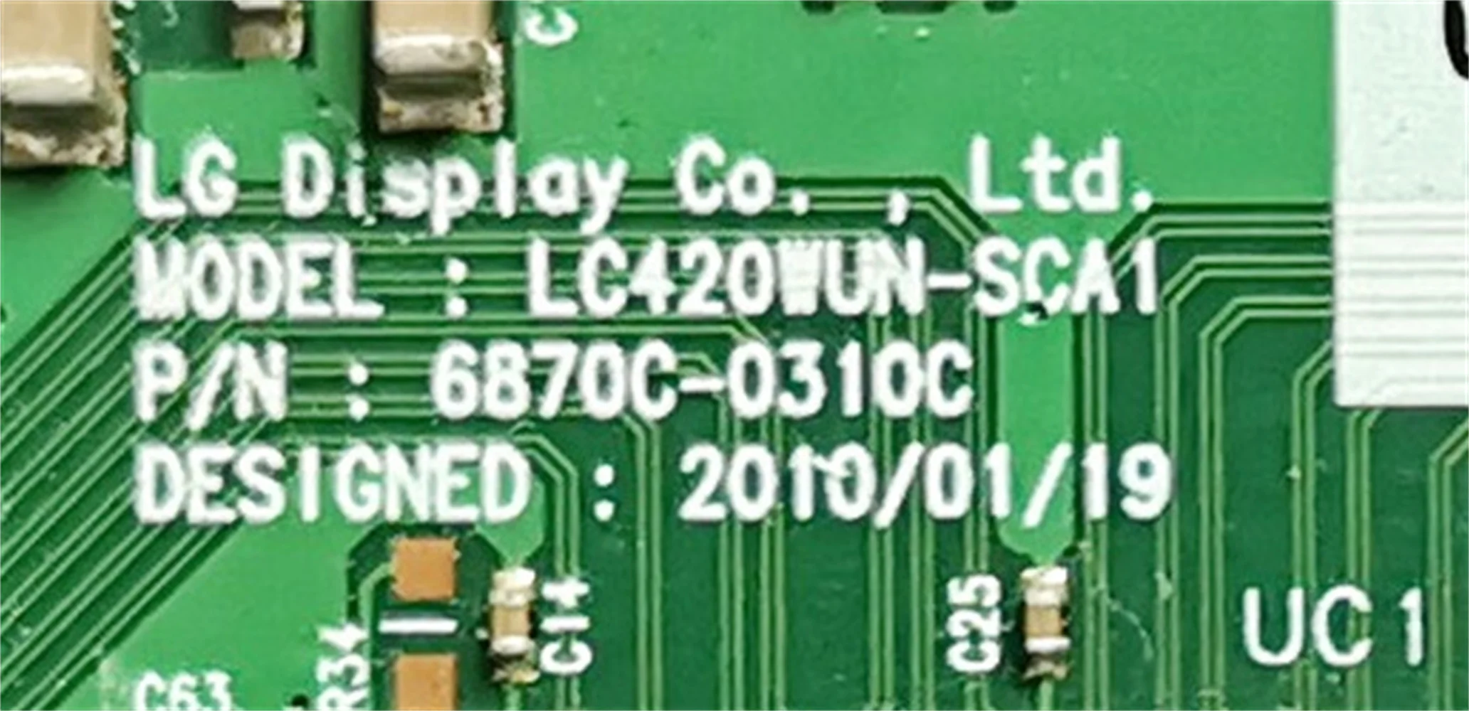 6870C-0310C 6870C-0310A LCD Board Connect With Logic T-CON Board For LC420WUN-SCA1