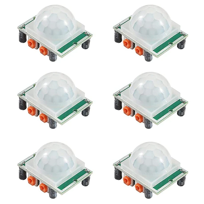 6Pcs  for Arduino HC SR501 PIR Infrared Sensor IR Human Body Motion Module for Raspberry Pi