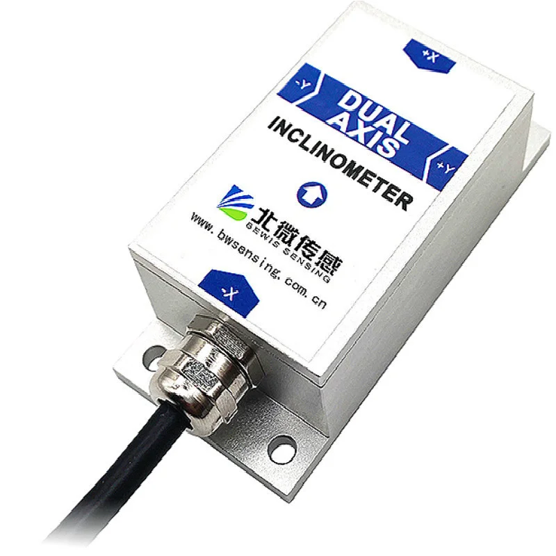 Capteur d'angle d'inclinaison BWM418, inclinomètre à axe unique, précision 0.01, résolution 0.001/ 4-20mA ,0-20mA ,0-24mA, sortie RS232 (en option)