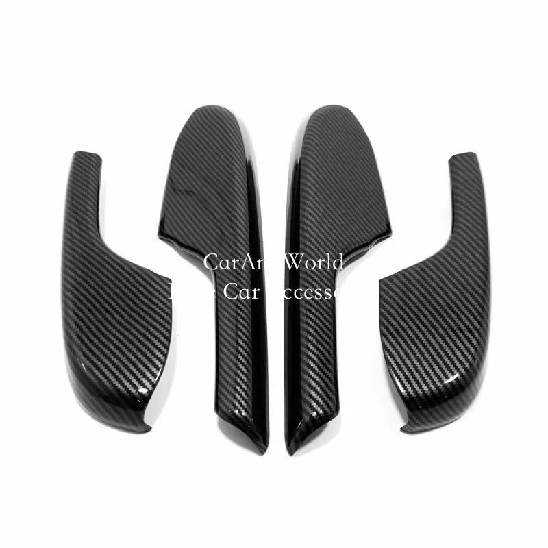 Carbon Fiber Interior Four Door Armrest Protective Cover Board Strips Trims For Honda Civic 10th 2016 2017 2018 2020 2021