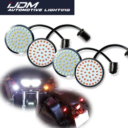 iJDM 1157 LED Turn Signal &DRL Red LED Tail running lights Bulbs For Harley Davidson Touring Electra Glide Road King Motorcycles