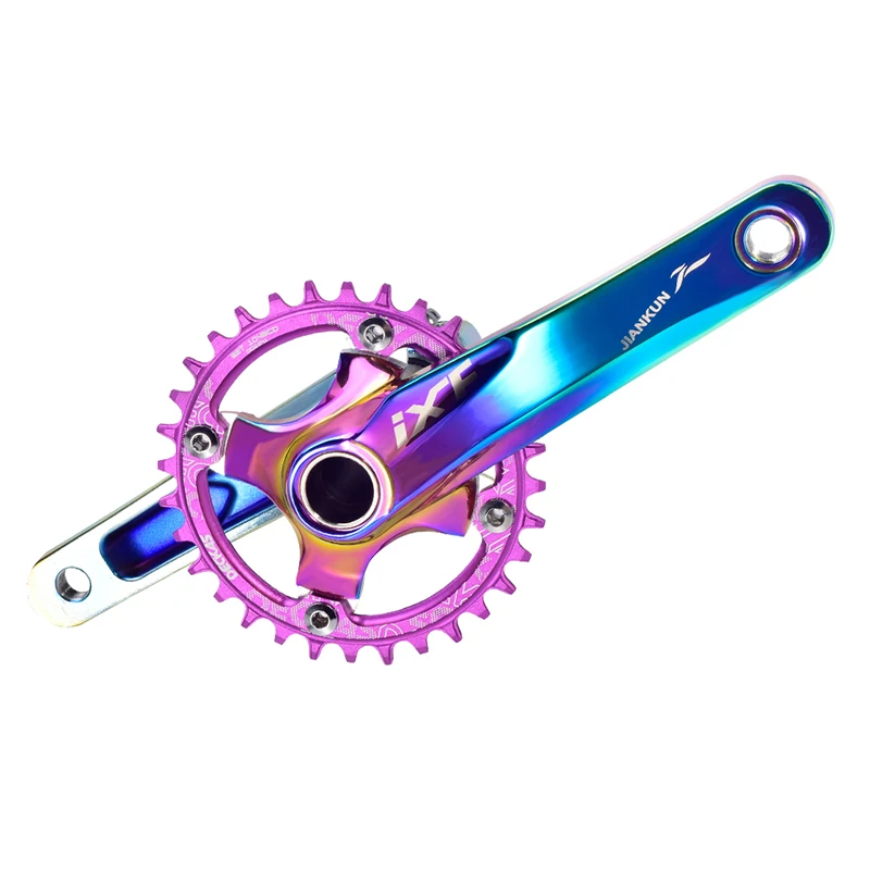 Alloy MTB Bike Chainwheel Sets BCD 104mm Integrated Aluminum Mountain Bicycle Cranksets 170mm Crank For 8-12 Speed