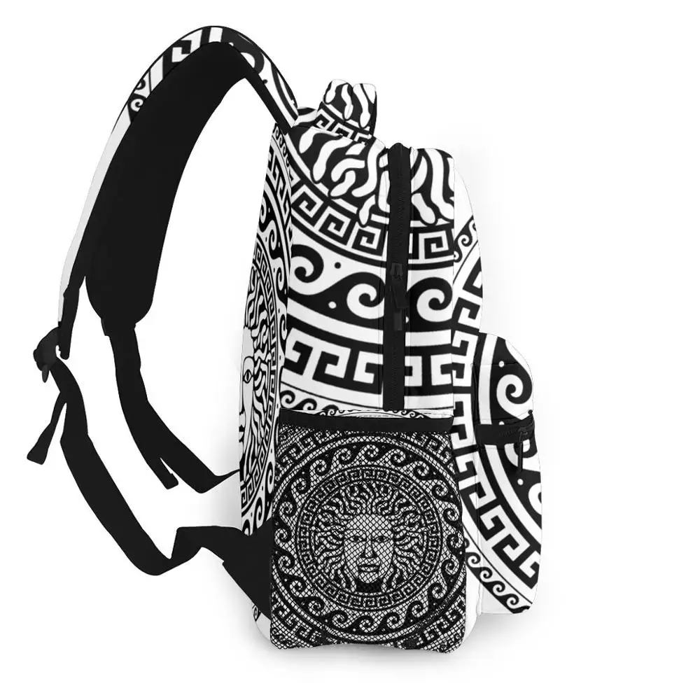 Zaino di modo Delle Donne Degli Uomini Unisex Studenti Zaini Medusa Gorgon Testa di Arte di Stampa borsa Da Viaggio Bookbag