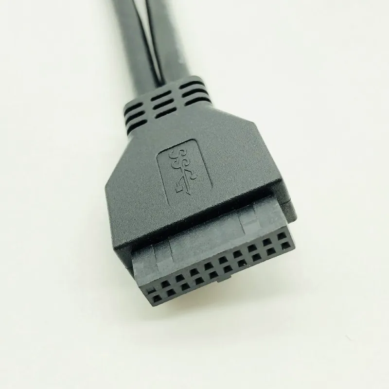 USB 3.0 20Pin الجبهة لوحة كابل USB3.0 محور USB 3.0 المزدوج ميناء USB 3.0 الأنثى إلى اللوحة 20 دبوس رأس موصل محول كابل
