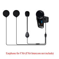 Fodsports FX6 Motorcycle Helmet Bluetooth Intercom Earphone Parts Hard Soft Microphone for FX6 FX6S Intercom Accessories