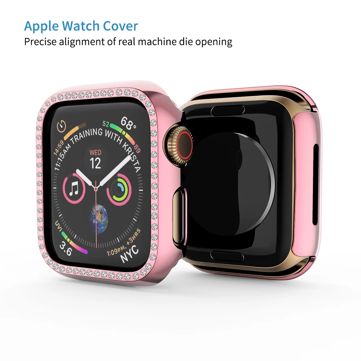 Diamante di Copertura di Protezione per Apple Cassa Dell'orologio Serie 5 4 3 2 1 38 millimetri 40 millimetri 42 millimetri 44mm Custodie per Iwatch 5 Accessori Per Orologi 81021