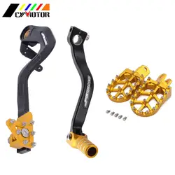 Motorcycle Foot Brake Shifter Lever Pedal Foot Pegs Rests Footpeg Footrest For Suzuki DRZ400 DRZ400S DRZ400E DRZ400SM DRZ 400