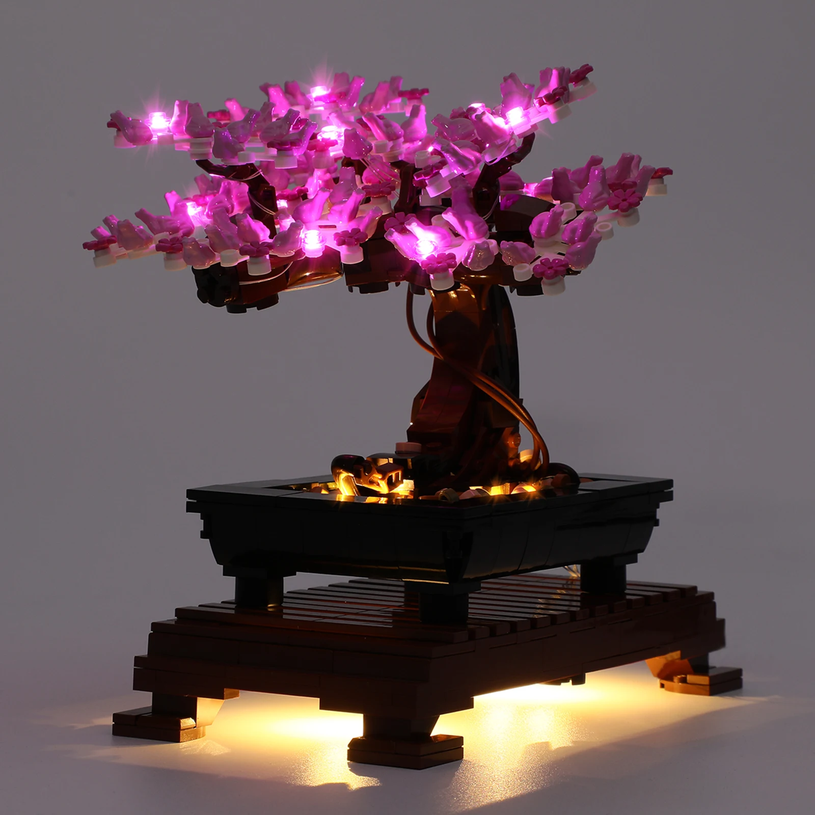 SuSenGo LED Light สำหรับ10281 Bonsai Tree, Pink Blossoms รุ่น (รุ่นไม่รวม)