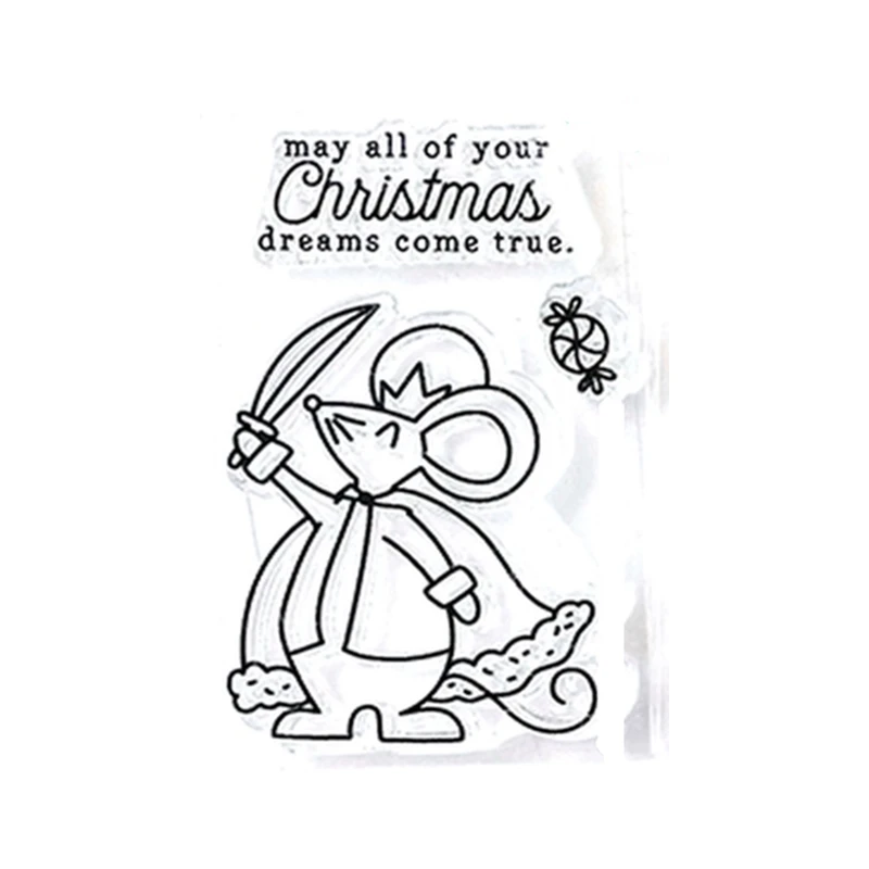 Clear Stamps for Paper Making Christmas Dream Metal Cutting Dies Scrapbooking Embossing Frame Card Set