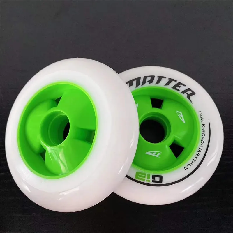 MATTER Gi3 inline speed skates tyre G13 speed skating wheels 86A 90mm 100mm 110mm Track Road Marathon Race ruedas F1 Speed Wheel