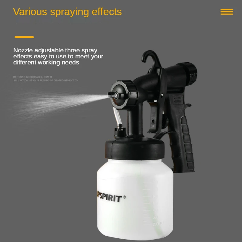 220V 650W High Pressure Electric Spray Gun Atomization Disinfection Portable Home Improvement Paint Cake Automatic Spray Gun