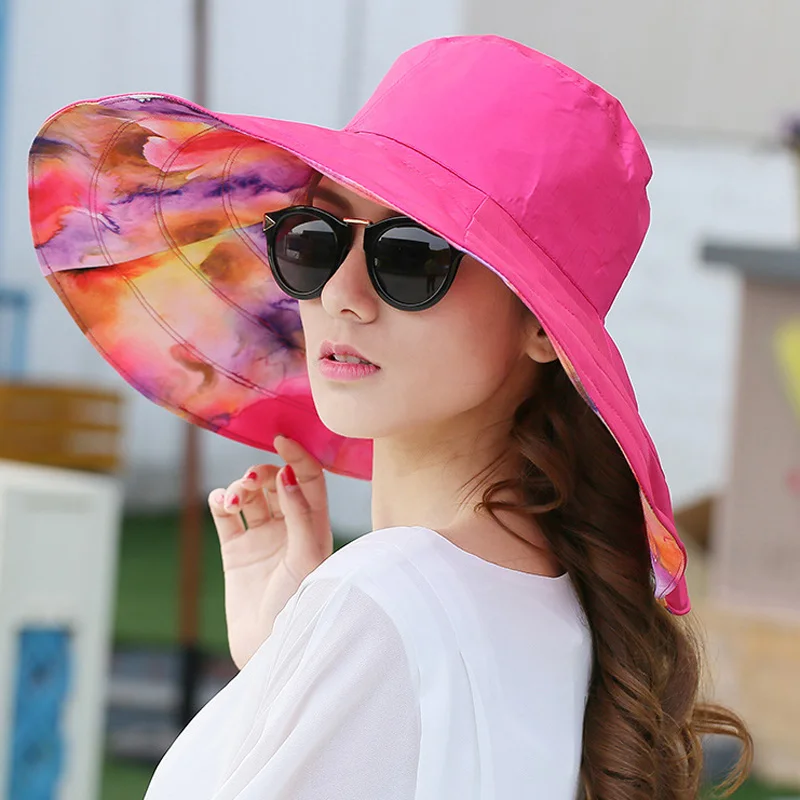 2021  Beach Bucket Cap Unisex Cotton Bucket Hats Women Men Summer Sunscreen Hat Solid color Sunbonnet Outdoor Fisherman\'s Hat