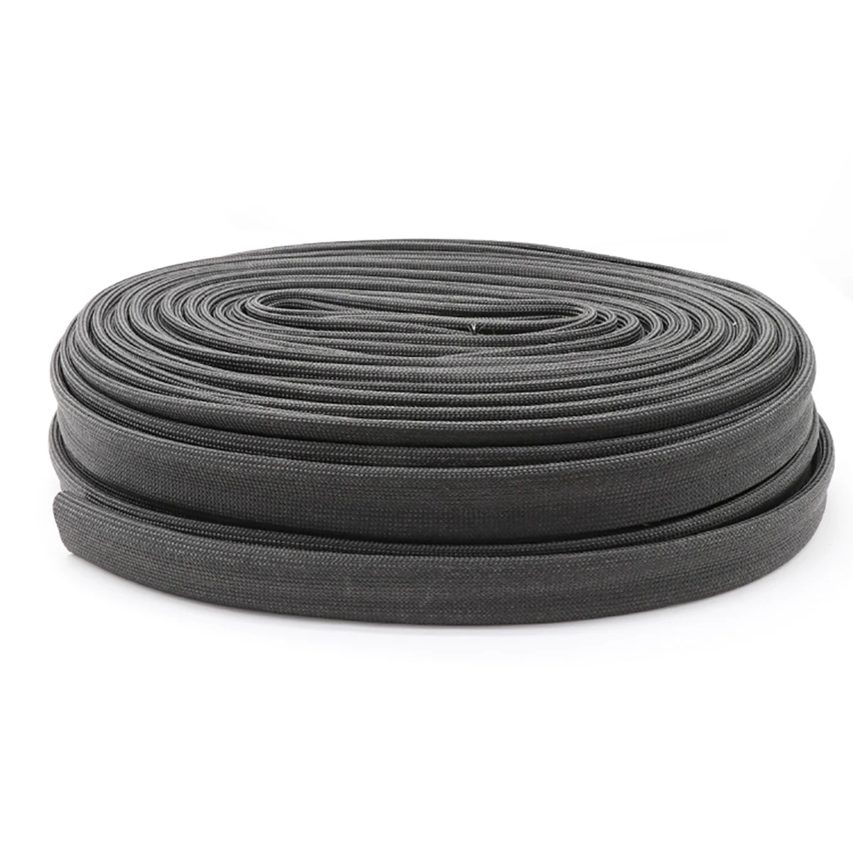 1/2/5M Diameter 1mm - 30mm Black Braided Soft Fiber Tubing Insulation Cable Sleeving Fiberglass Tube 600°C High Temperature