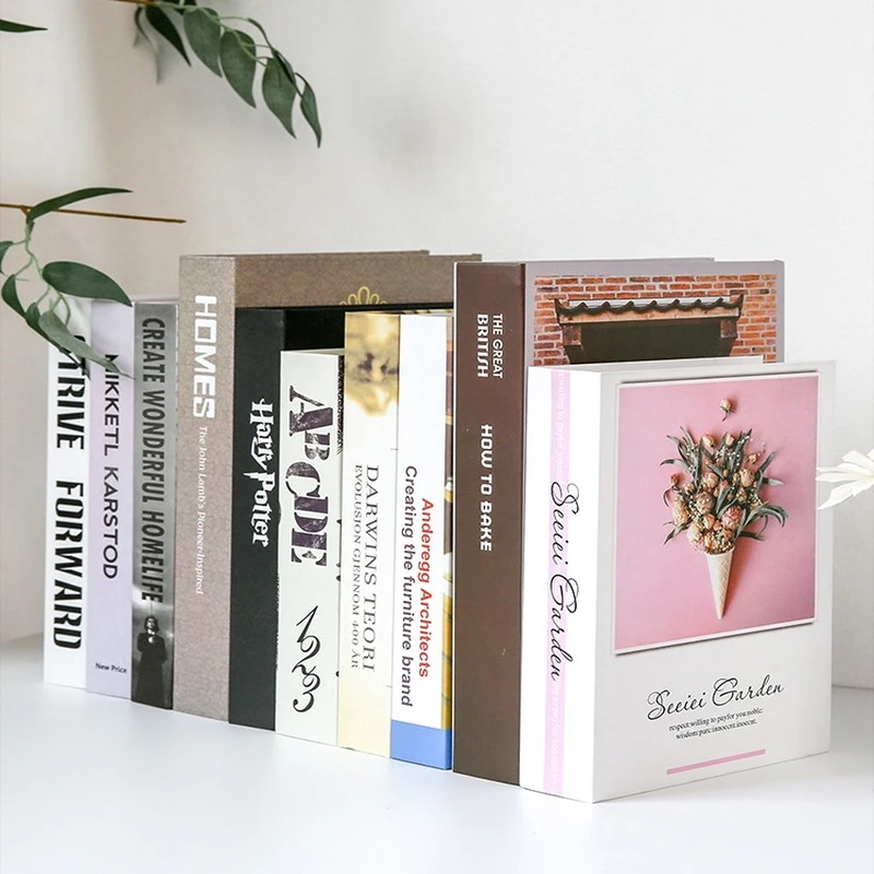 Libro di simulazione Film televisione fotografia oggetti di scena libreria decorazione libro foto sfondo oggetti di scena libro falso