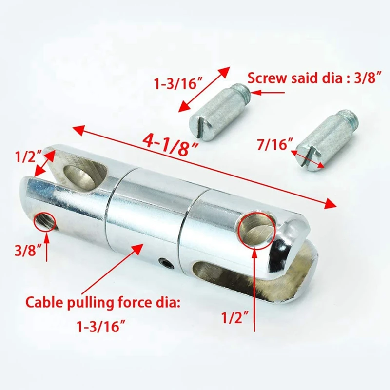 Cable Pulling Swivel Wire Bearing Breakaway Swivel 1 Ton - 1Pcs