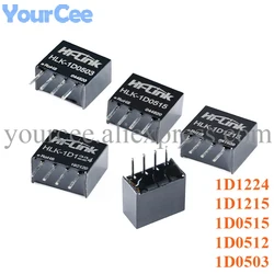 5V to 3.3V/12V/15V 12V to 15V/24V DC-DC  1W Non-regulated Mini Isolation Switch Power Supply Module 1D1224/1215/0515/0512/0503