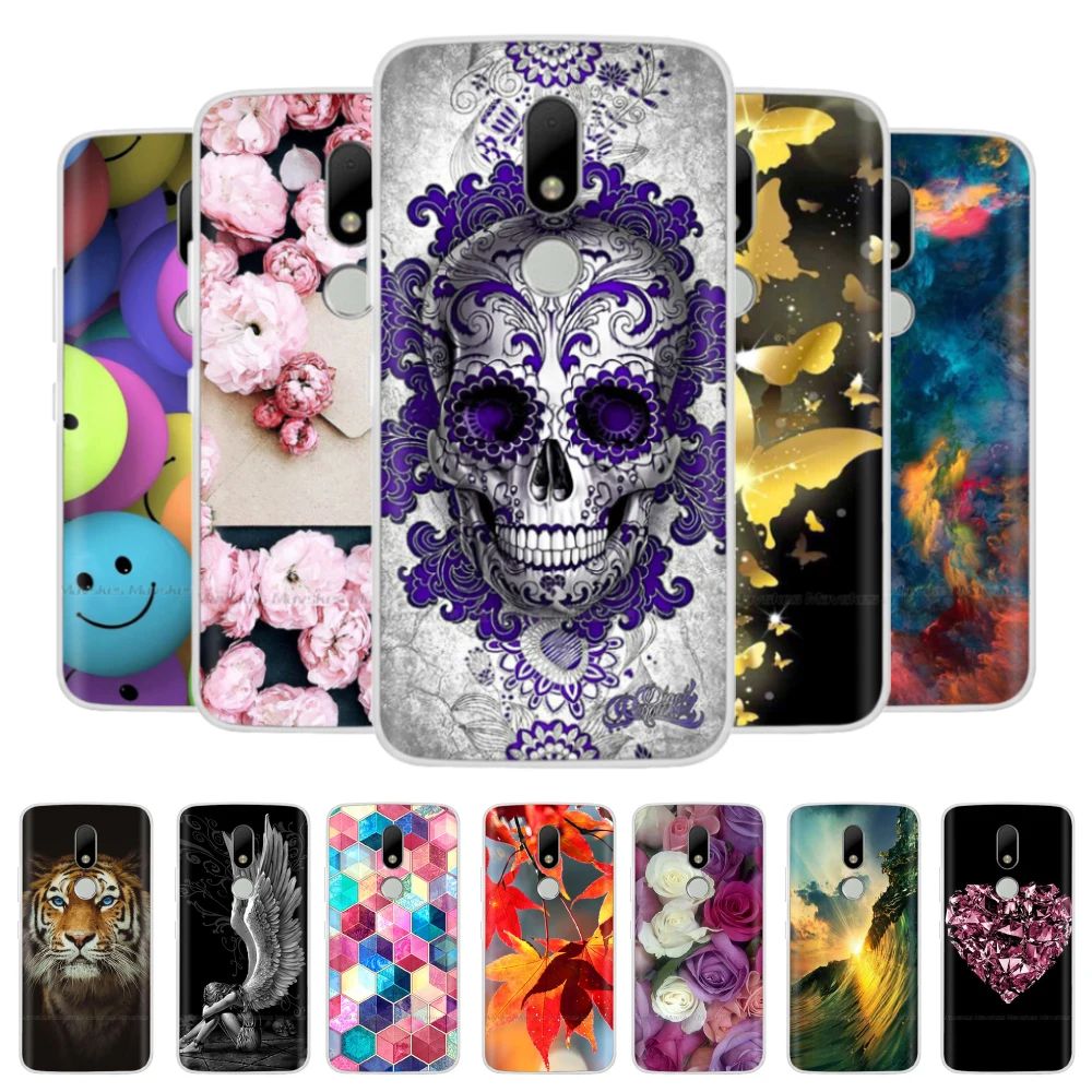 Silicone Case for Moto M Soft Pattern Print Back Cover for Motorola Moto M XT1662 XT1663 MotoM Clear TPU Bumper Phone Case Coque