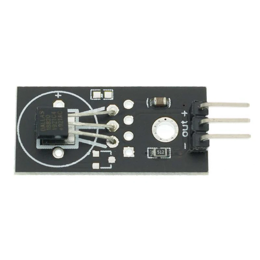 10pcs DS18B20 sensore di rilevamento della scheda del modulo di misurazione della temperatura dell'uscita del segnale digitale per Arduino