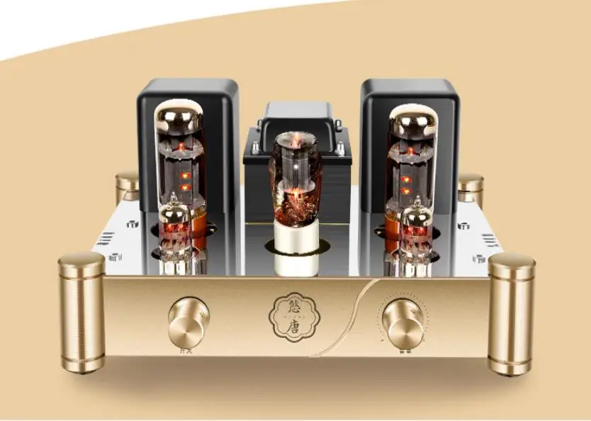 

Newest MK8500 12W HIFI fever QCC3034 Bluetooth 5.0 EL34 + 6N2 vacuum tube Class A single-ended audio amplifier