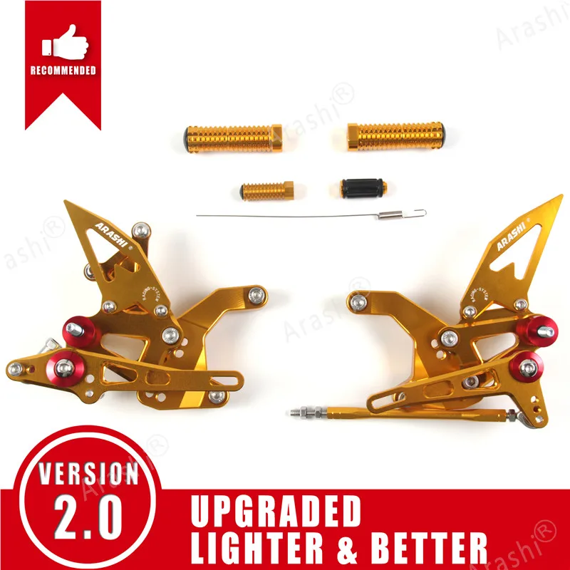 Arashi Voor KAWASAKI Z900 ZR900 2017-2019 CNC Motorfiets Verstelbare Voetsteun Achtersets Race Voetsteunen Z-900 ZR-900 2018 2019
