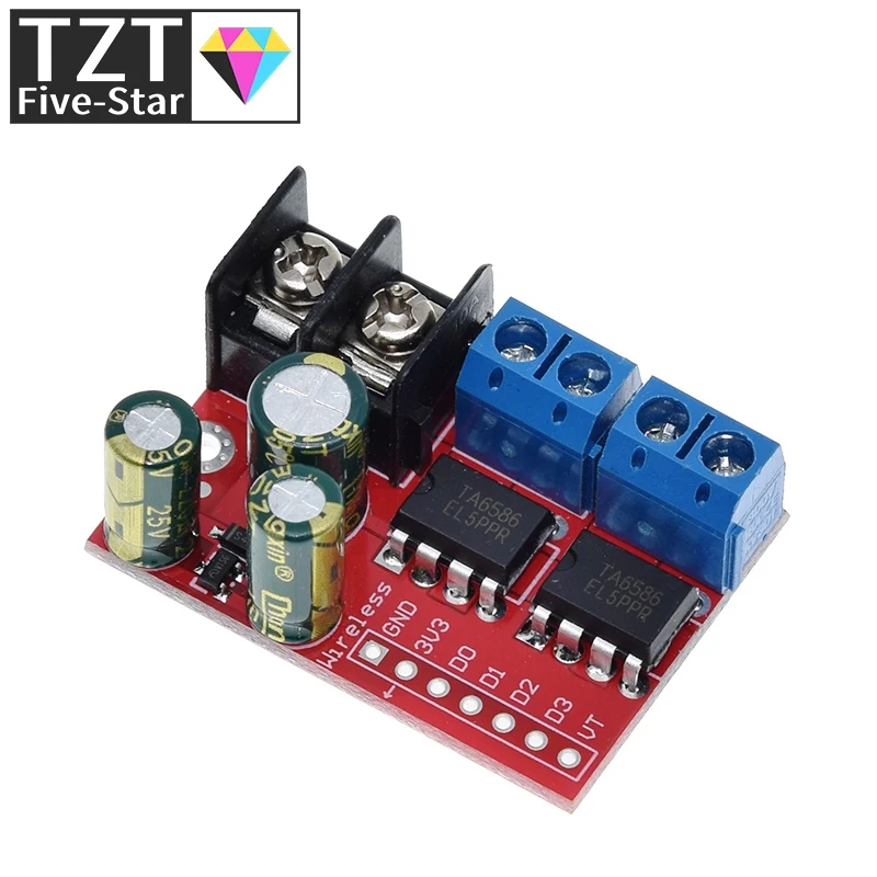 1/3 Stück H-Brücke Fernbedienung 5A 3V-14V Dual DC Motorsteuerungsmodul Spannungsreversierung PWM Drehzahlregelung Doppel Super L298N 5AD – Detail 5