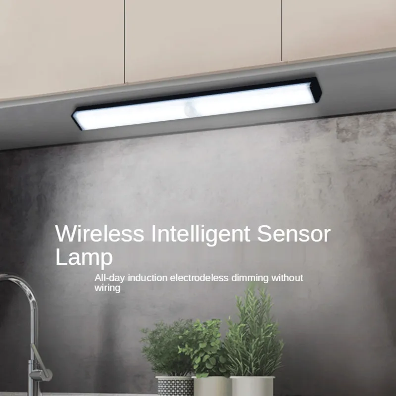 

Led small night light intelligent wireless magnetic suction charging household kitchen cabinet chest condole ark article lamp