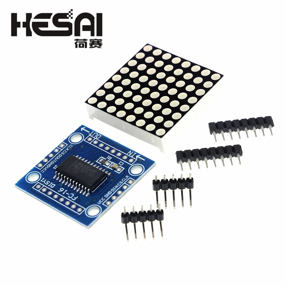 MAX7219 Dot Matrix Module Microcontroller LED Module Display Module MAX7219 DIY Kit