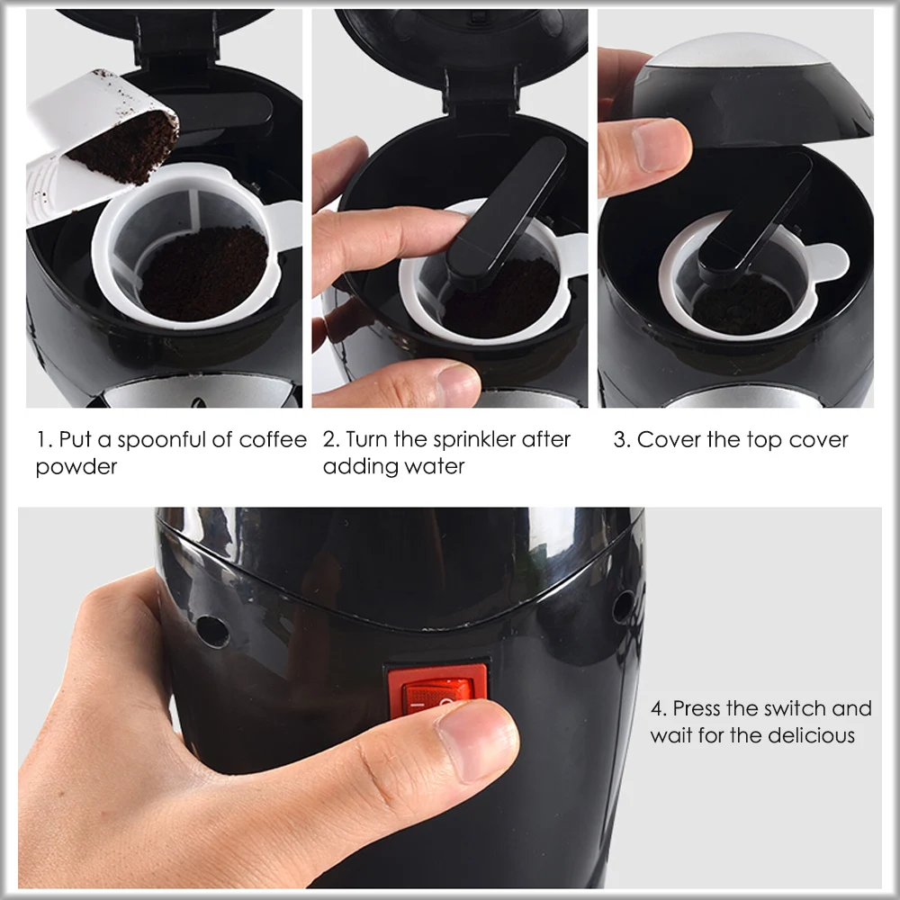 Xeoleo Drip Coffee breawing machine Mini Coffee maker Espresso Coffee machine American Drip Coffee Automatic insulation Espresso