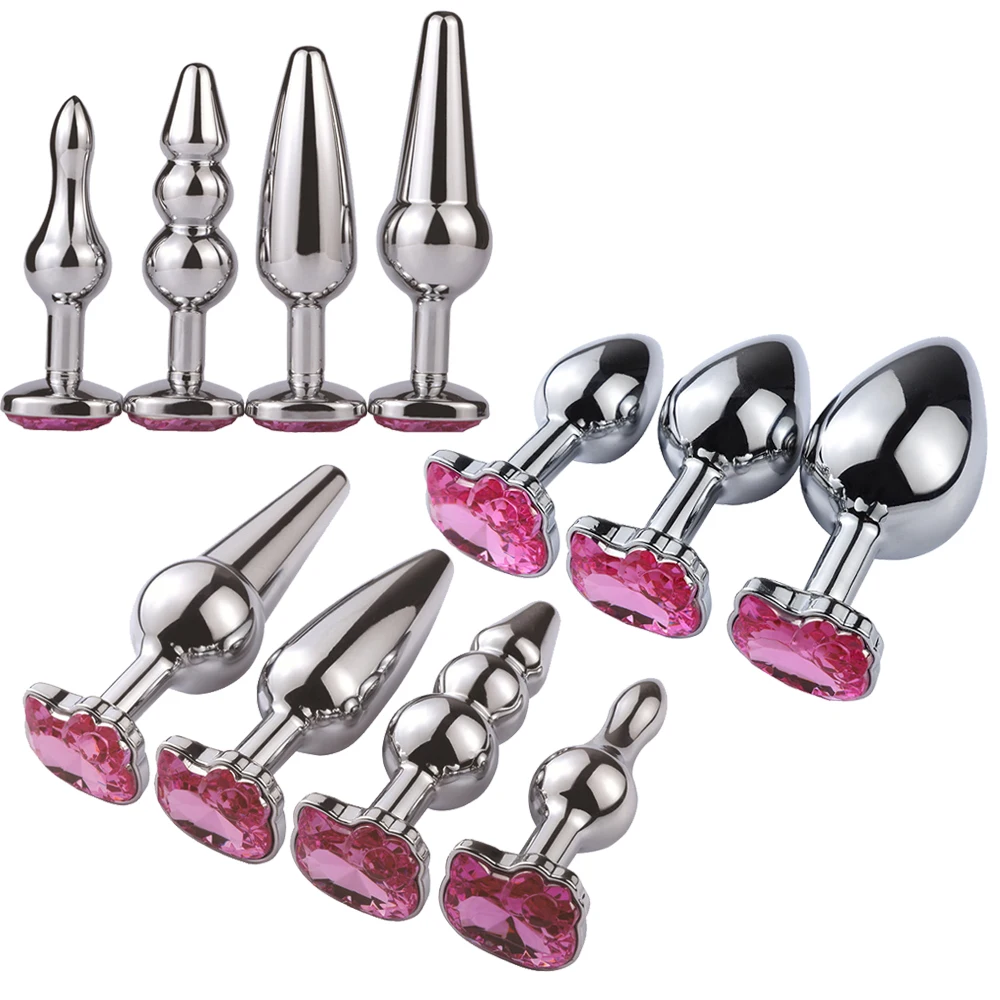 plug anal primera vez plug anal de acero talla s morado – Touchme main image 0