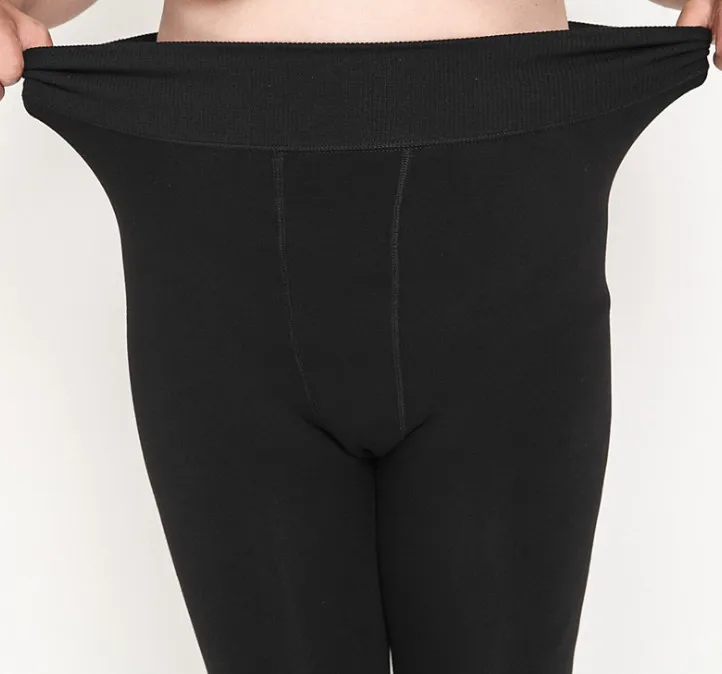 Plus Size 2XL 3XL 5XL Thick Leggings for Winter Super Stretchy Good Elastic 700g Very Warm Fleece Leggings OUC688
