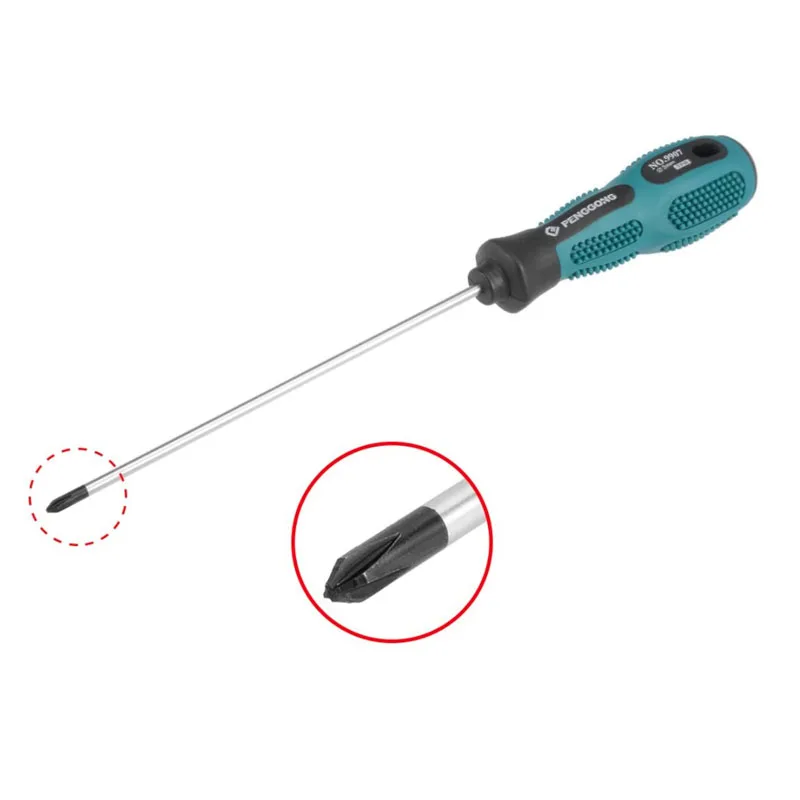 Phillips Schraubendreher 5 Inch Runde Welle Nicht Rutsch Bequem Griff 3 stücke