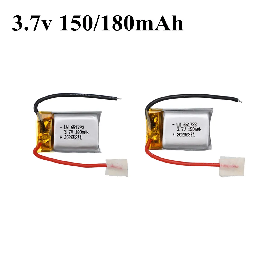 3.7V 150mAh 180mAh Lipo Battery for Syma S105 S107 S107G S108 Skytech M3 m3 S977 Helicopter Spare Parts 3.7v 651723 Battery