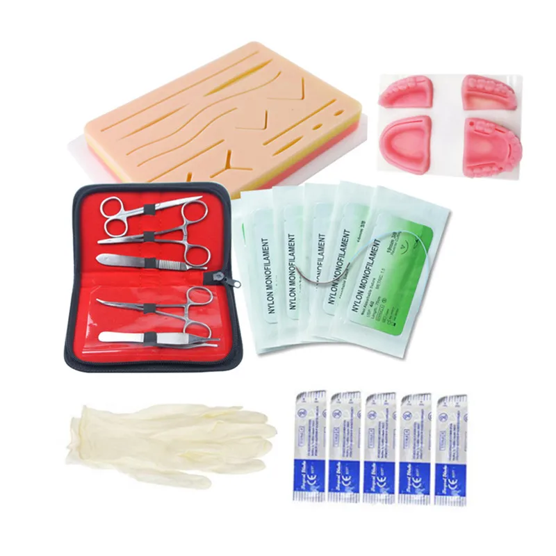 Surgical Suture Kit Medical Skin Chirurgical Detal Oral Suture Training Module Kit Practice Set Dental Teaching Model For Doctor