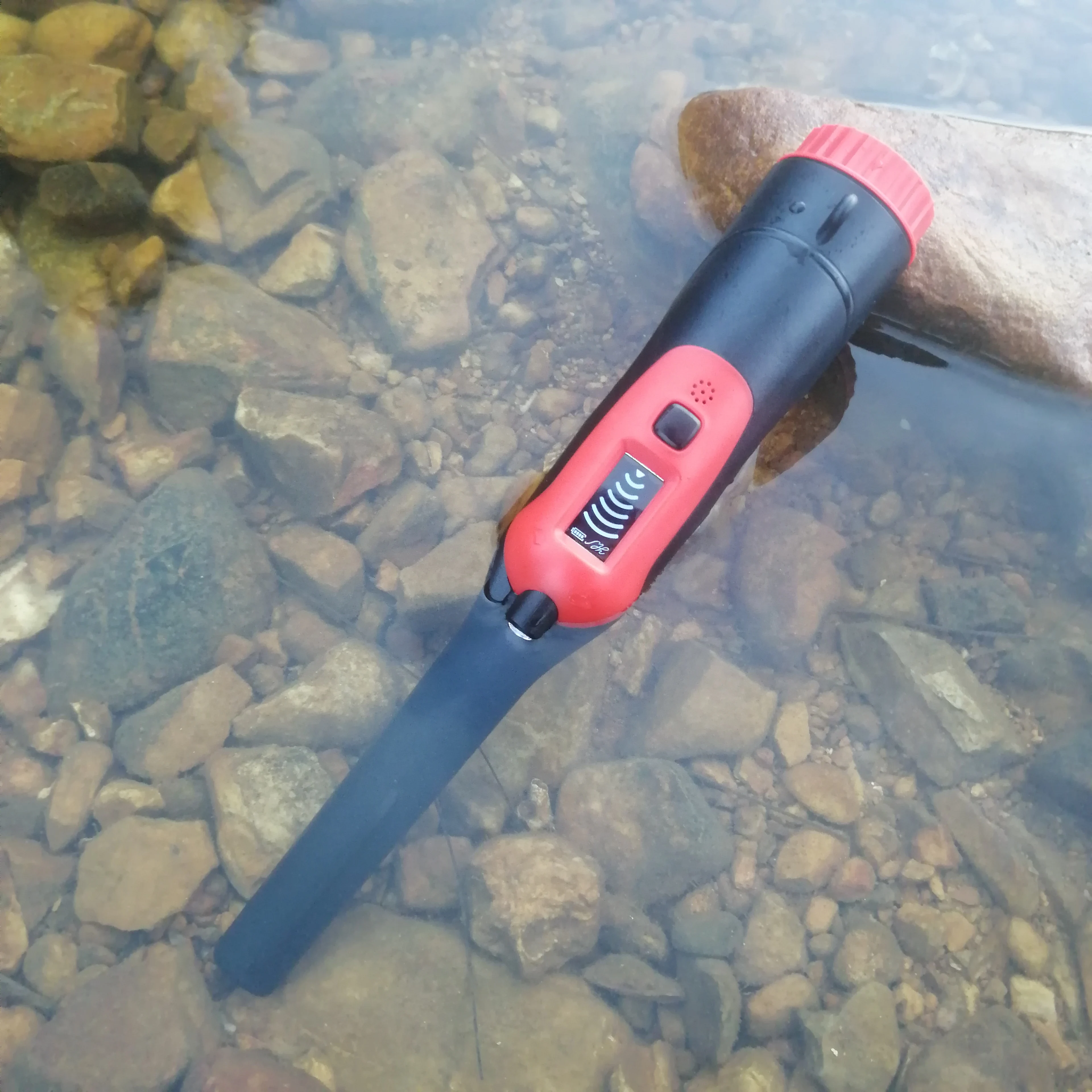 Fully Waterproof Pinpoint Metal Detector Pinpointer High Sensitivity Gold Detector Three Modes LCD Display Optional 9V Battery