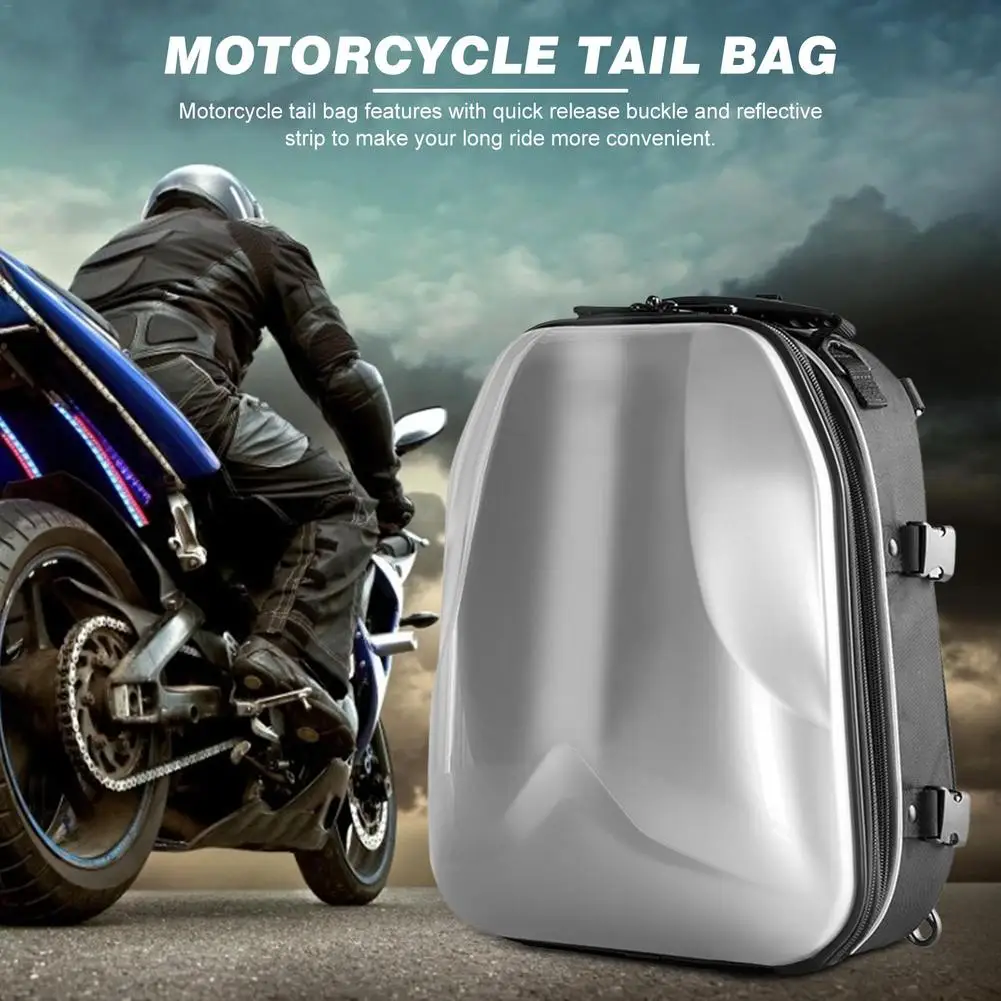 Motorcycle Tail Bag Dual Use Waterproof Motorcycle Helmet Back Pack Rear Seat Bag Knight Shoulders Bag For Motorbike Accessories