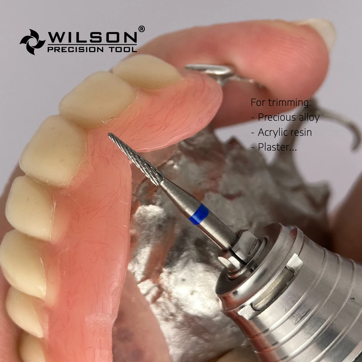 WilsonDental 5000326 Pieza De Baja Velocidad Tungsten Carbide Burs for Trimming Plaster/Acrylic/Metal