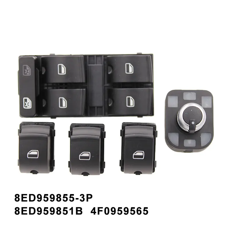 Electric Power Master Window Switch Button 8ED959855 8E0959851 For Audi A4 S4 B6 B7 SEAT Exeo Car Auto Passenger Side Front Left