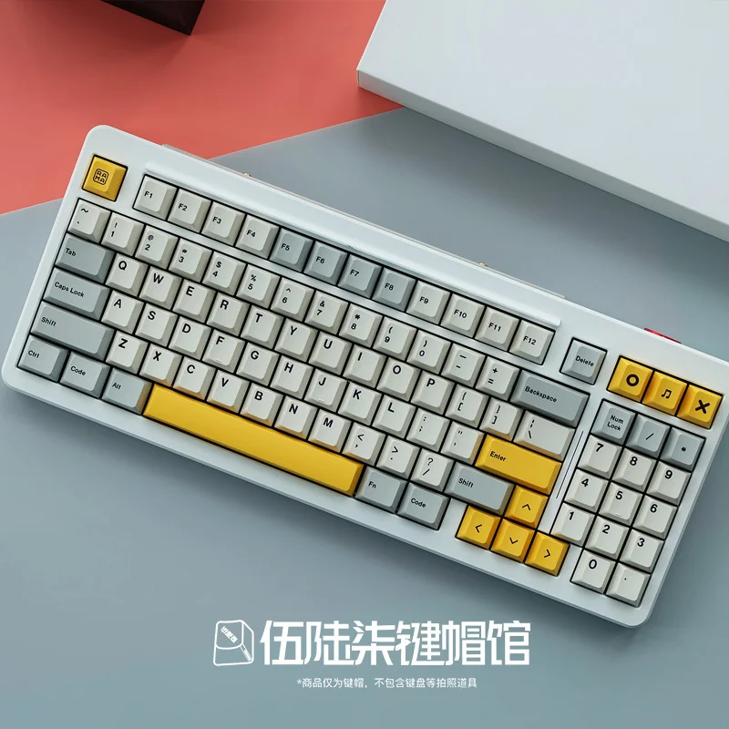 136 Keys/set Heavy Industry Keycaps PBT Dye Sublimation Key Caps For MX Switch Mechanical Keyboard Cherry Profile