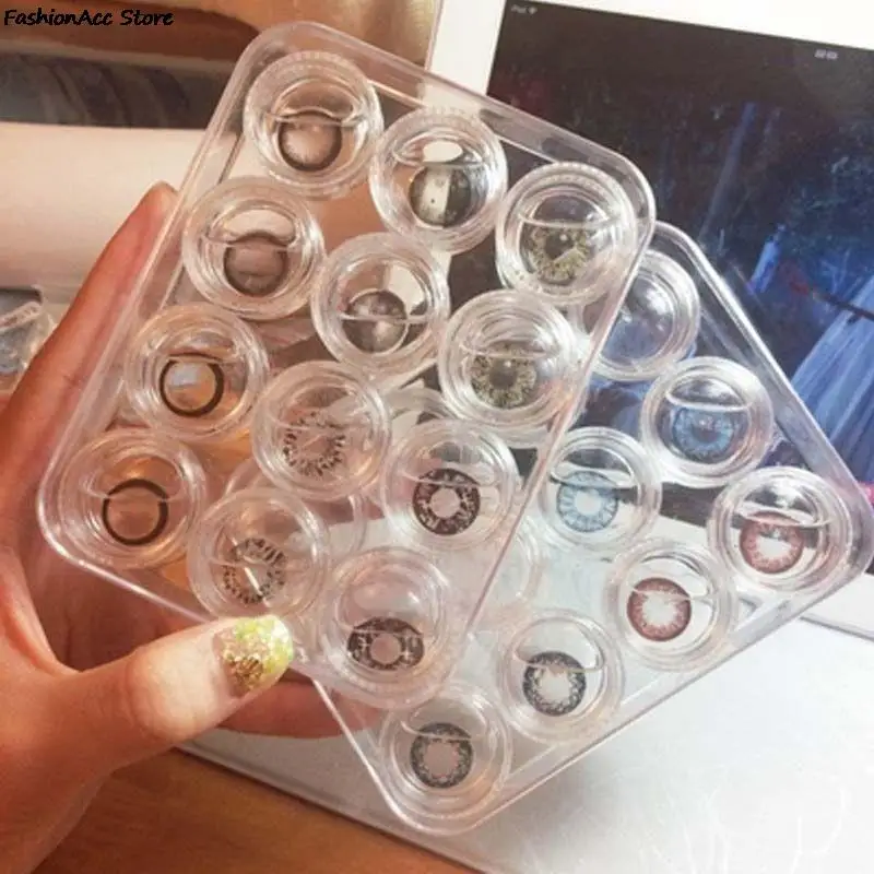 Portable Small Clear Eyewear Bag Container Contact Lenses Soak Storage Case  Contact Lens Box Holder