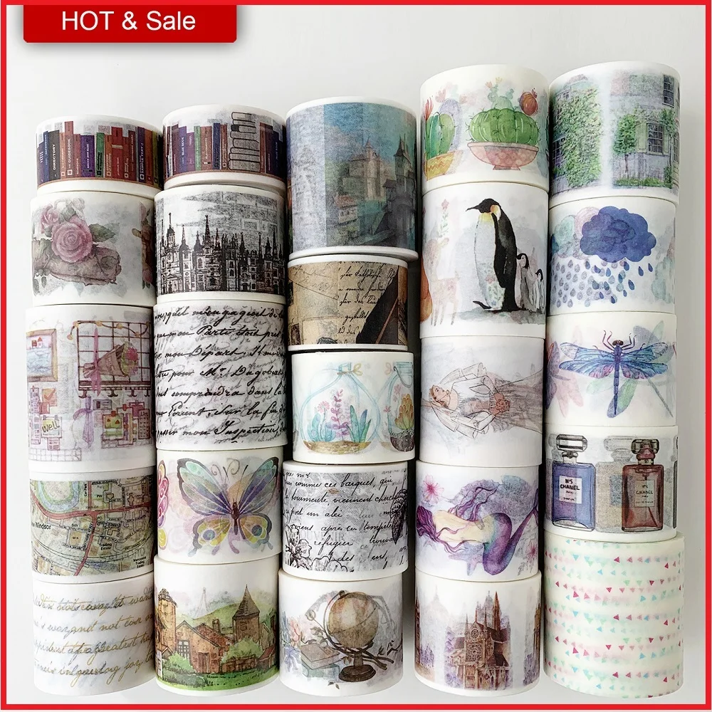 Kawaii stationery washi tape for scrapbooking hot-selling masking tape for DIY decoration