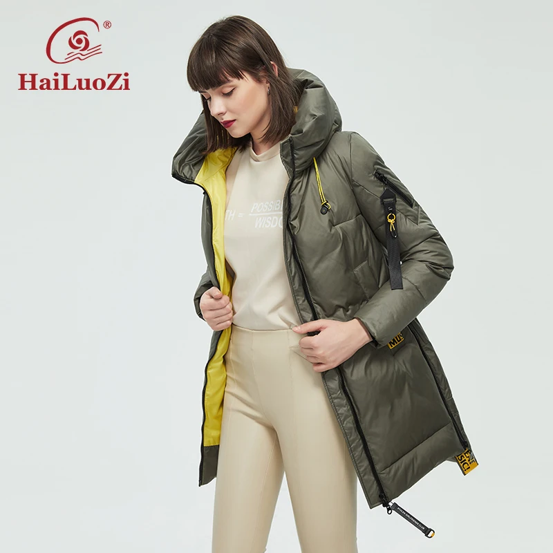 HaiLuoZi 2022 New Winter Women's Coat Casual Women Thick Outwear Parka Loose Clothing Sports and Leisure Hight Quality Warm 87