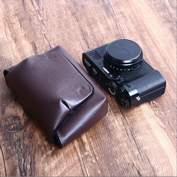 Fujifilm x100s x100 x100f x100v xf10x70用のポータブルpuレザー