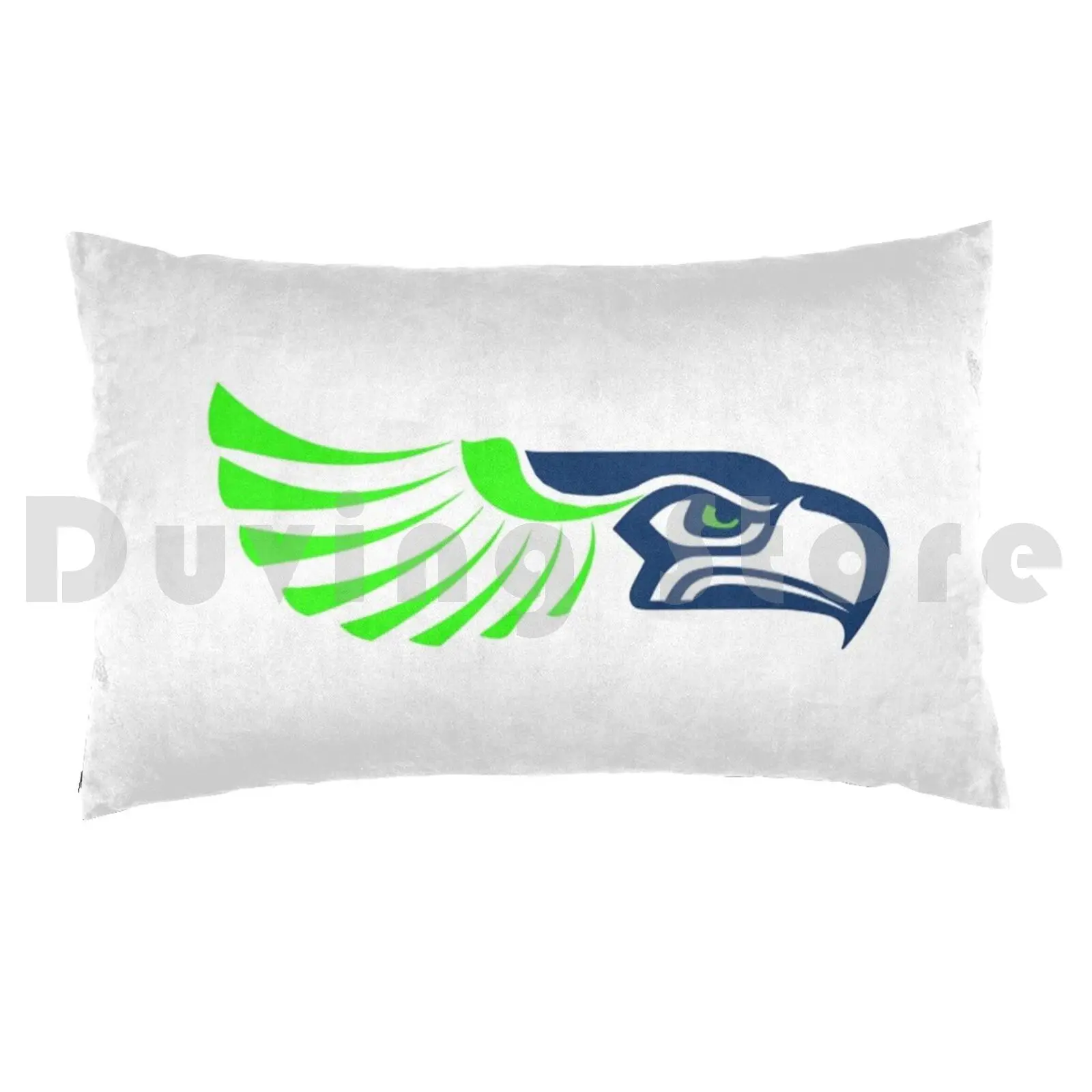 Seahawks Face Pillow Case Printed 35x50 Seahawks Seattle Football Wilmington College Green North Carolina