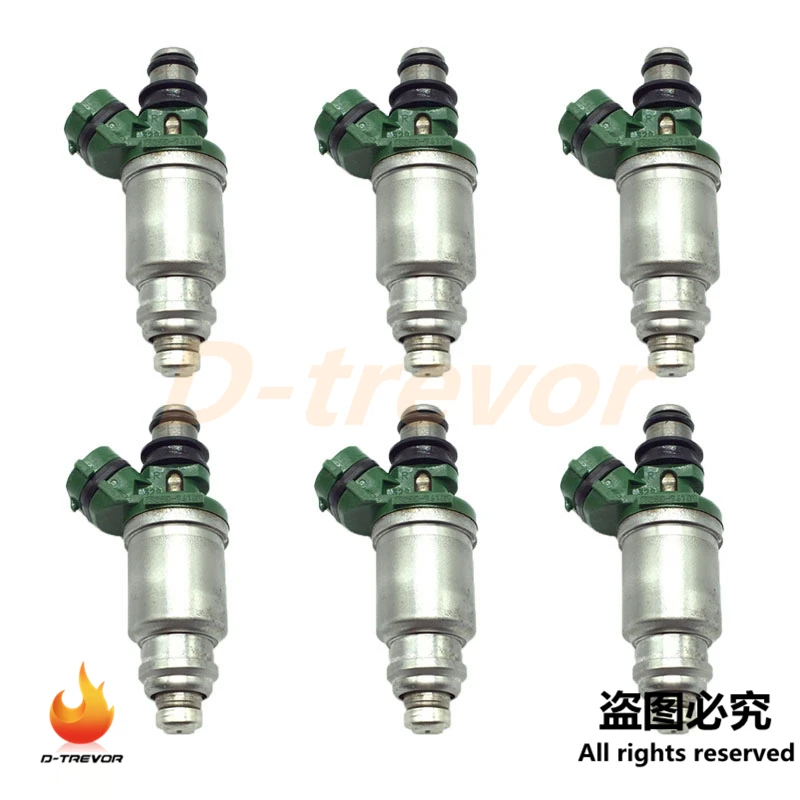 

6pcs OEM 23250-74100 Fuel Injector Nozzle For Toyota Camry Celica MR2 Solara 2.2 RAV4 2.0L 23209-74100 2320974100 2325074040