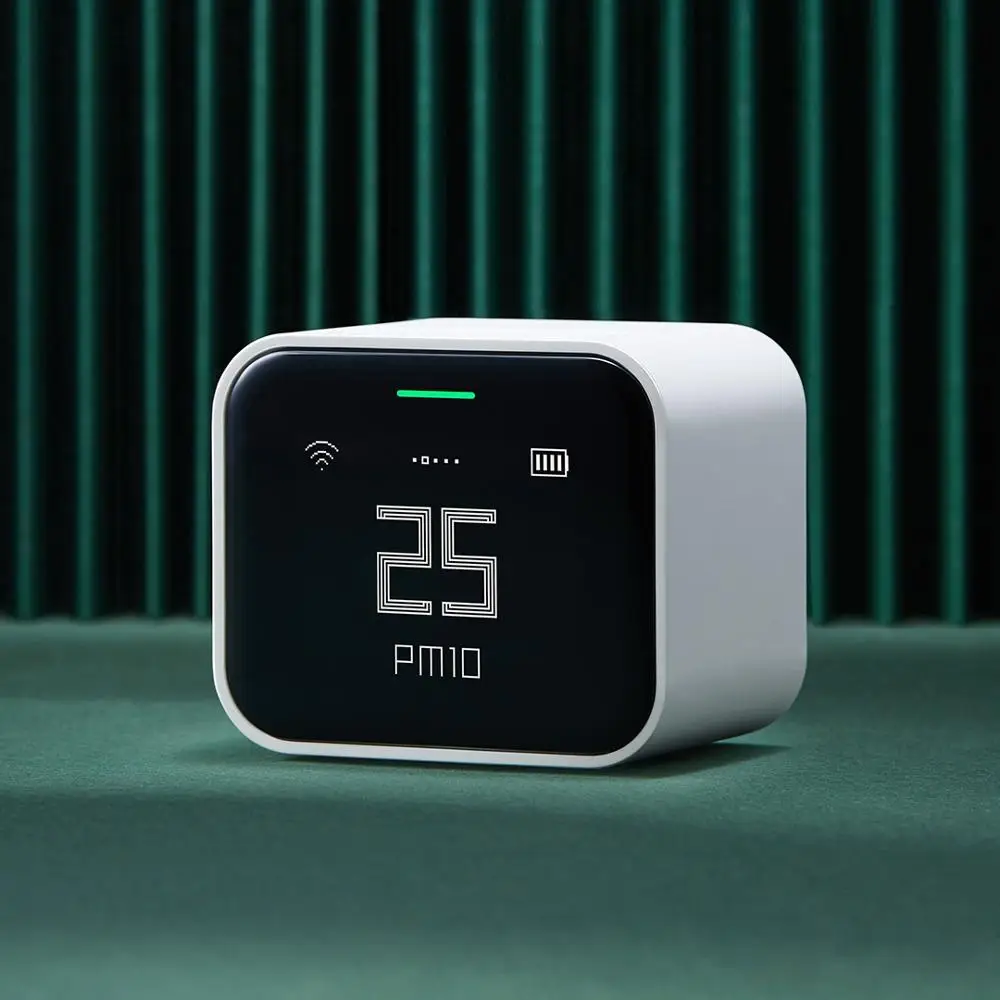 New Qingping Air Monitor Lite CO2 PM2.5 PM10 Temperature Humidity Detector Touch Operation Work For Mi Home App HomeKit